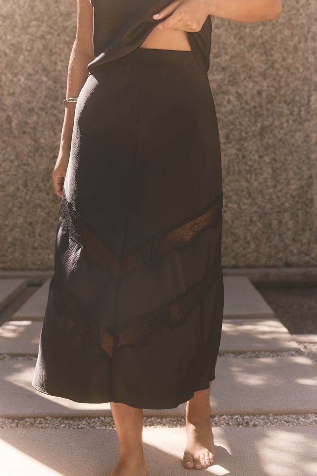 Z Supply Kori Lace-Trim Midi Skirt #1