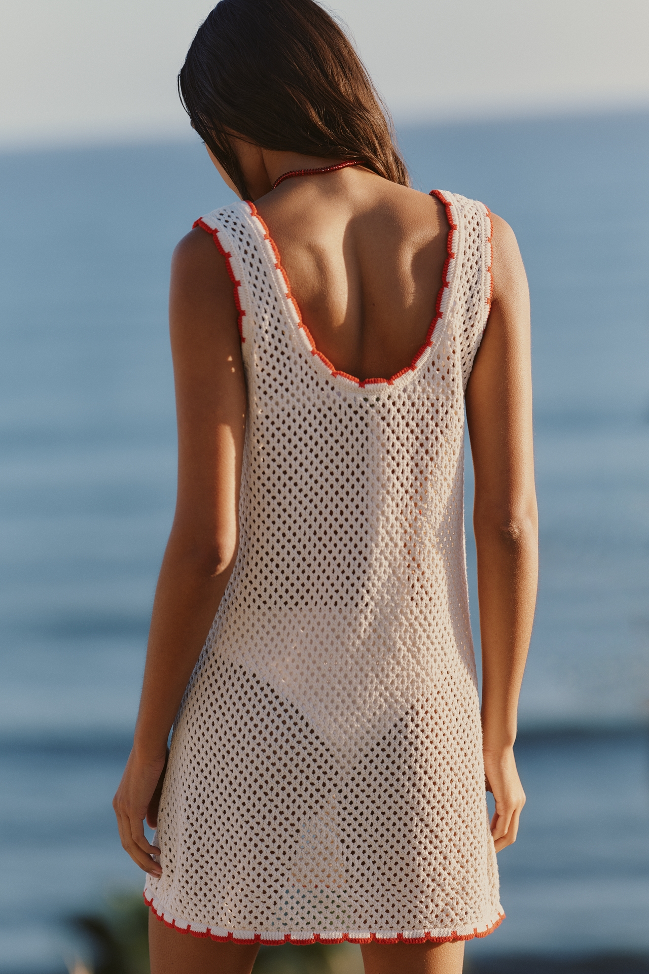 Celandine Tropicana Crochet Mini Dress