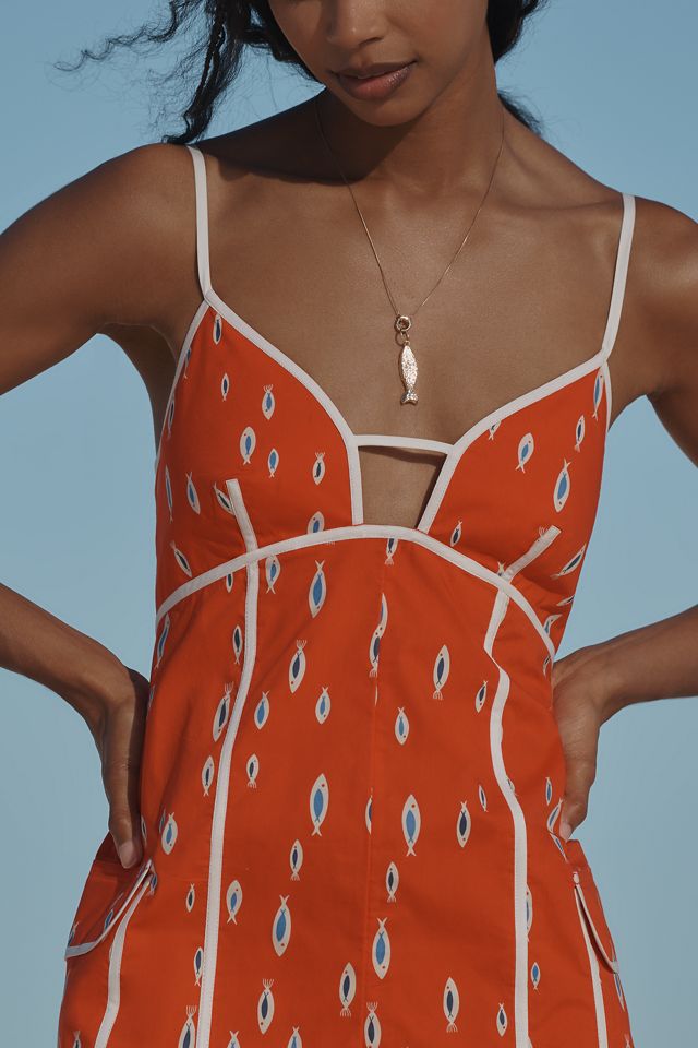 Celandine Piped Pocket Romper #1