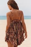 Celandine Shell Cutout Mini Babydoll Dress