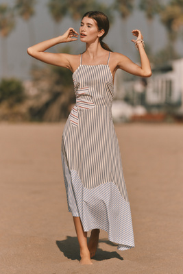 Celandine Sunshine Stripe Midi Dress