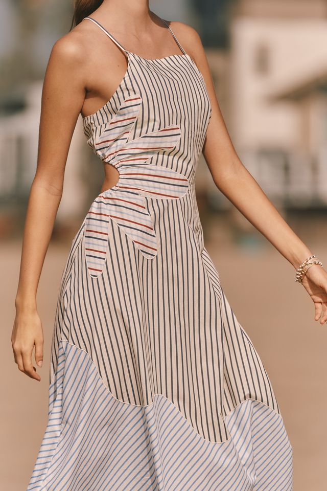 Celandine Sunshine Stripe Mini Dress | Anthropologie