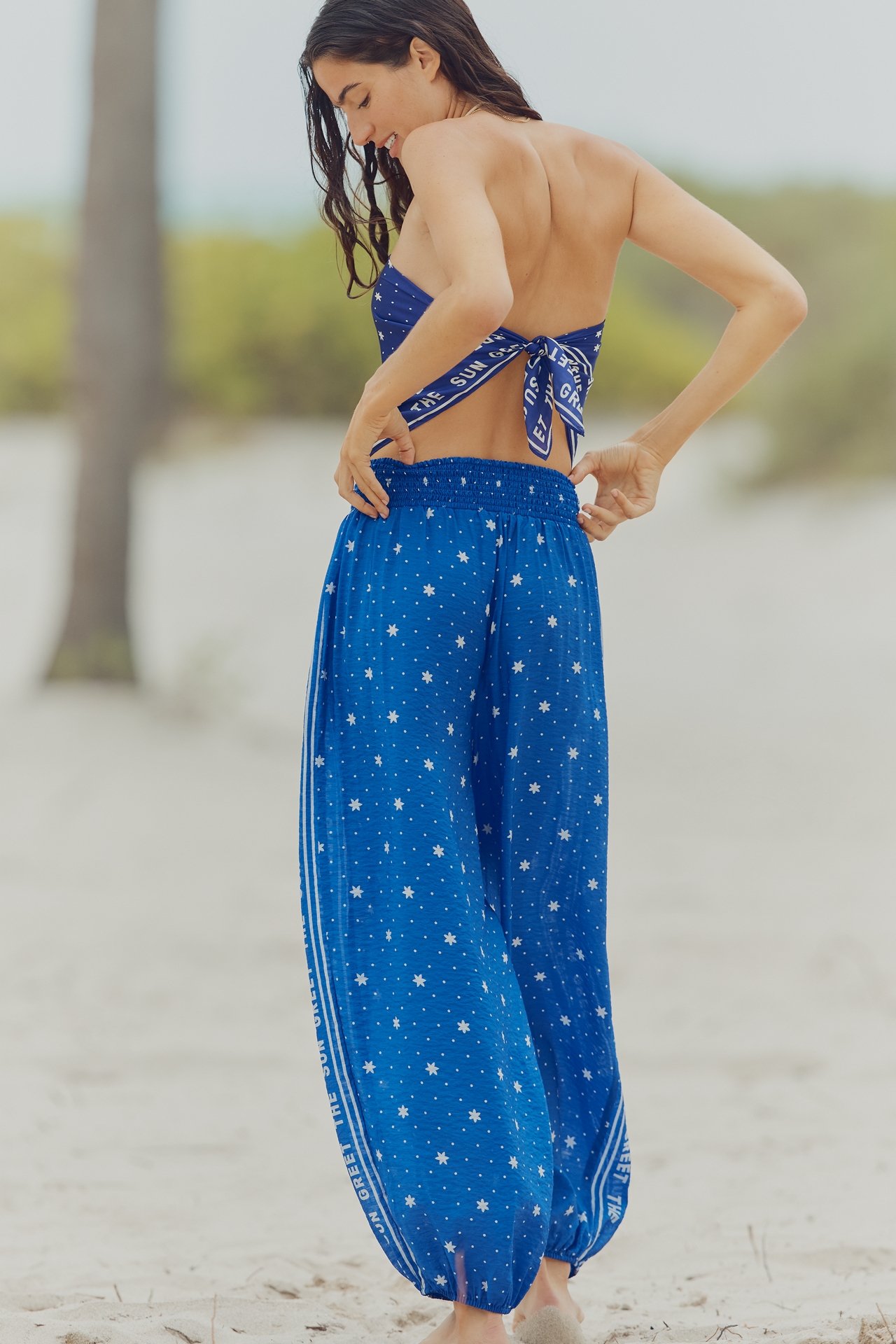 Celandine Smocked Balloon Pants