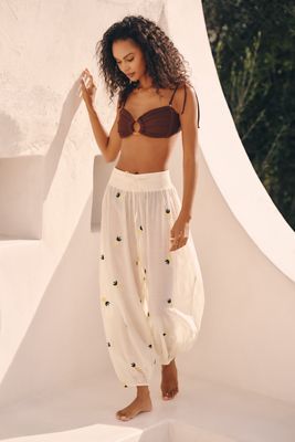 Pantalon ballon smocké Celandine