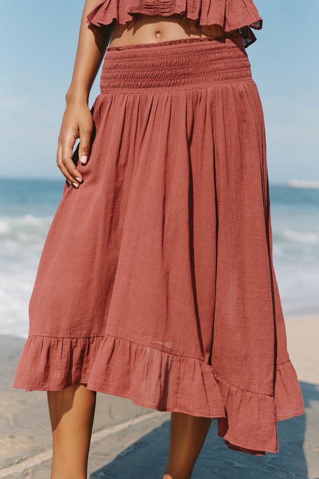 Celandine VIP Room 100% Cotton Midi Skirt #1