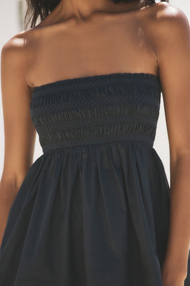 By Anthropologie Strapless Smocked Top #2