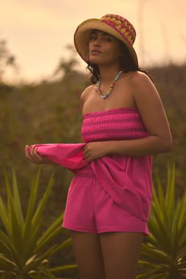 By Anthropologie Smocked Micro Shorts