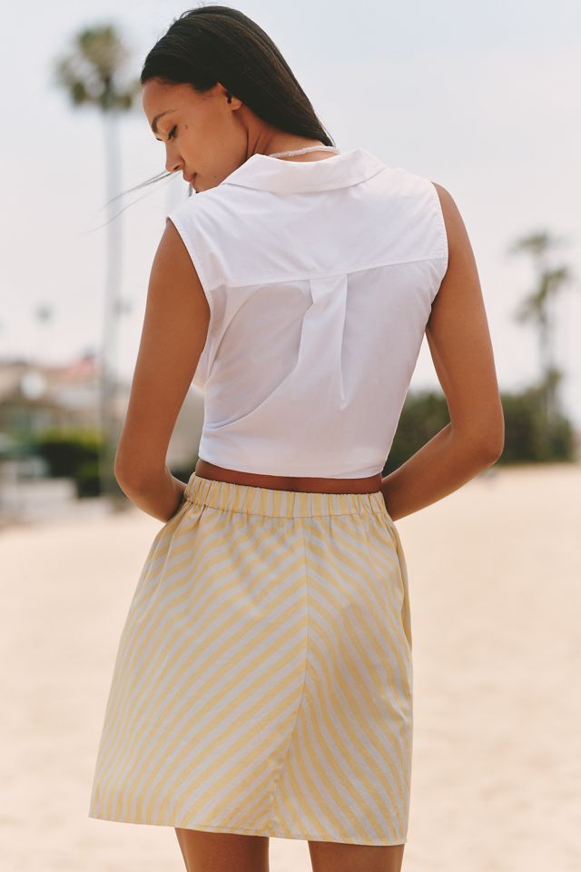 Celandine Cotton Embroidered Mini Skirt #2