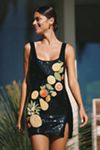 Celandine Fruit Cocktail Beaded Mini Dress