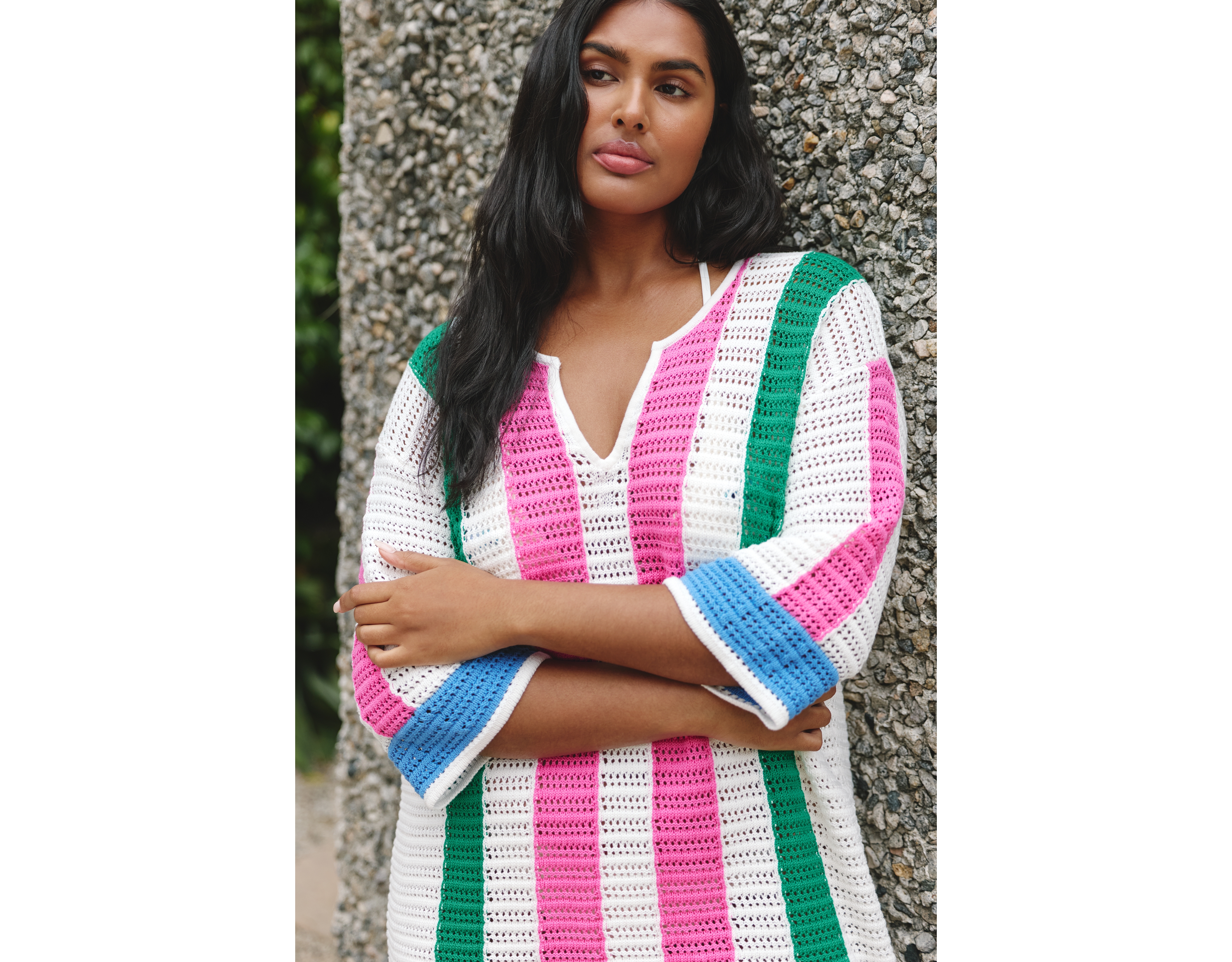 Chinti & Parker 100% Cotton Crochet Mini Dress