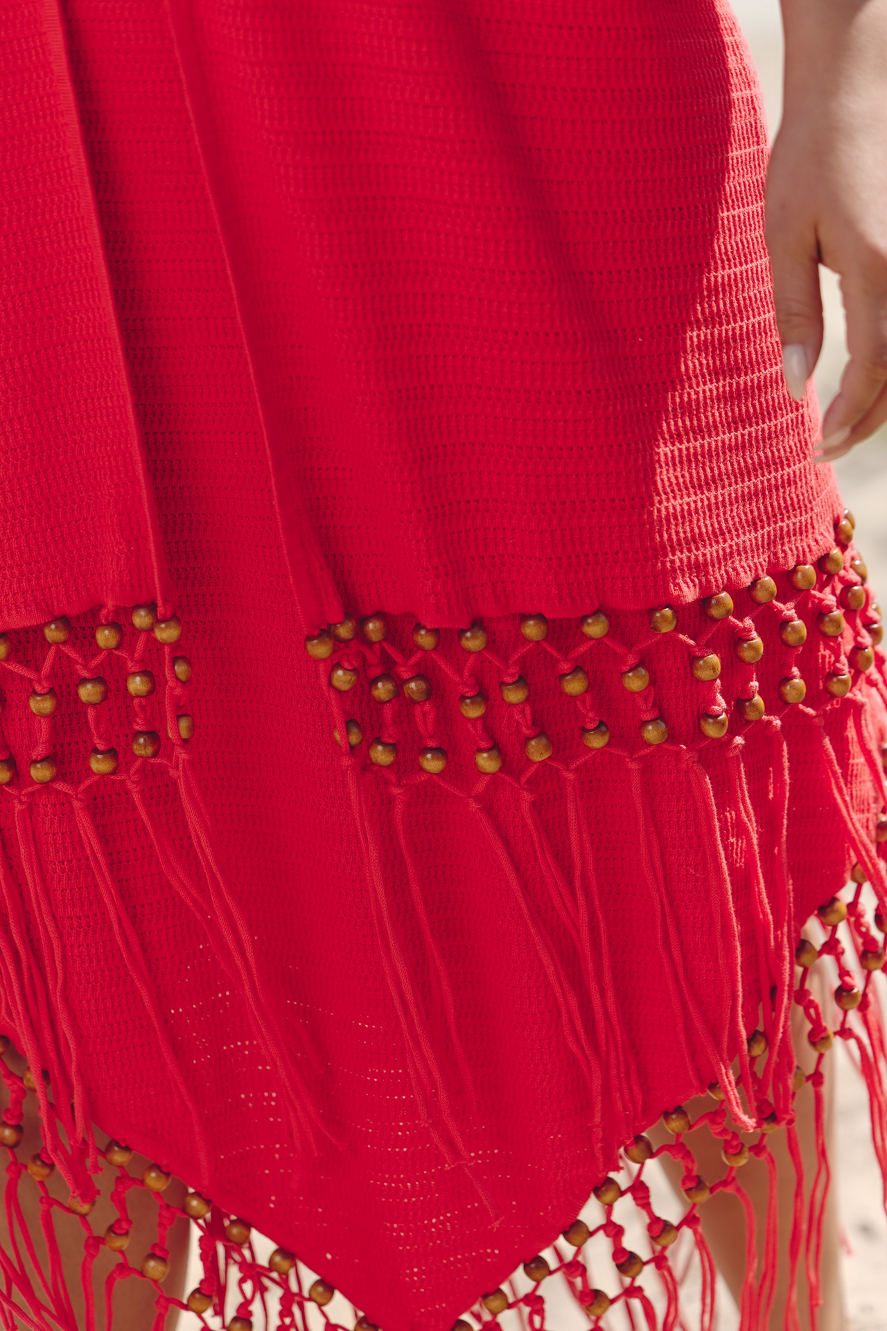 Chinti & Parker Beaded Fringe Skirt