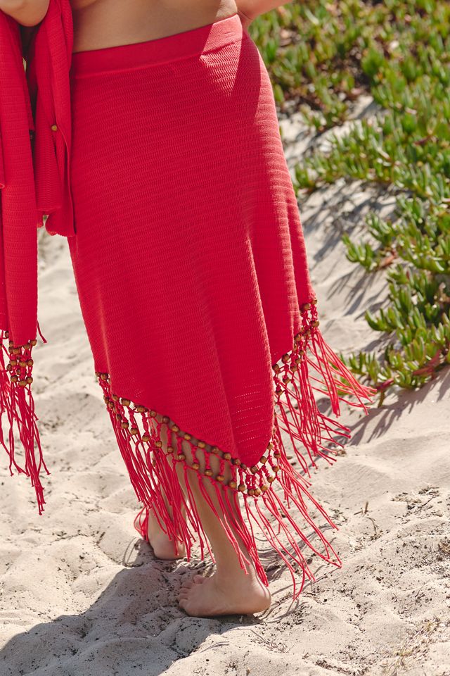 Chinti & Parker Beaded Fringe Skirt #6