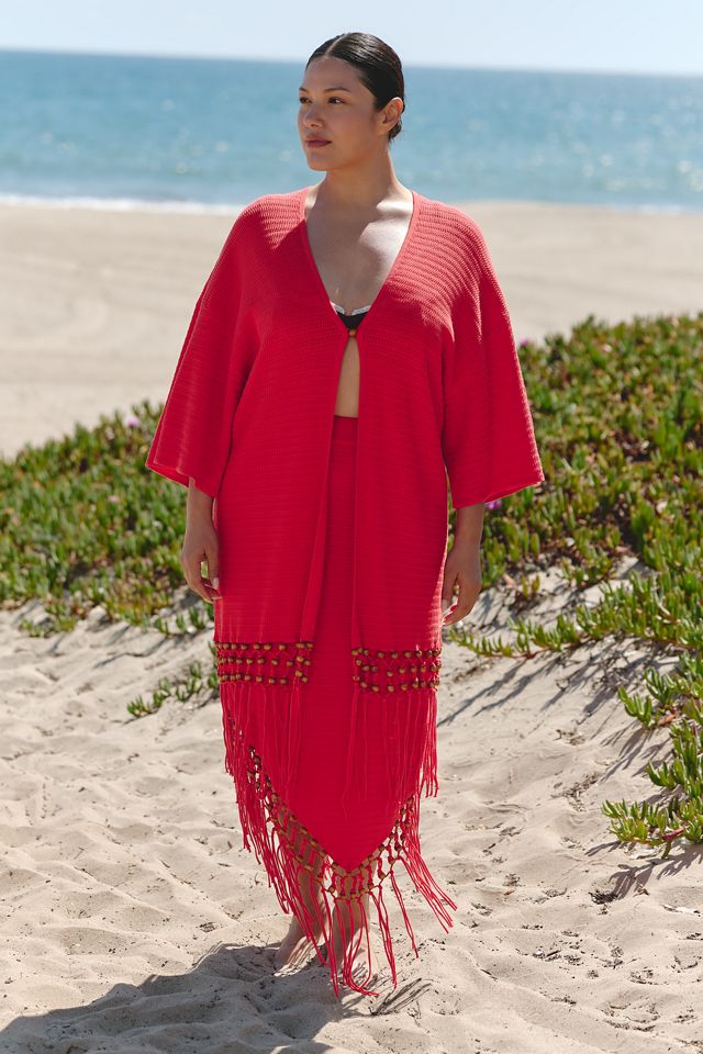 Chinti & Parker Beaded Fringe Skirt #3