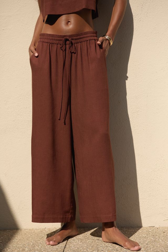 Sunday in Brooklyn Wide-Leg Linen Blend Pants #1