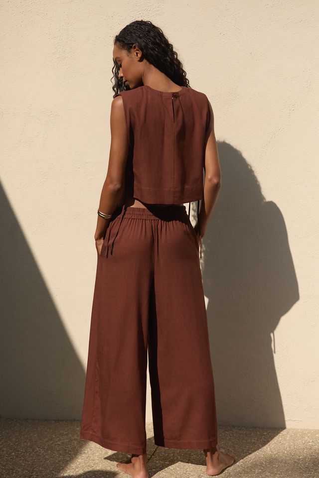 Sunday in Brooklyn Wide-Leg Linen Blend Pants #2