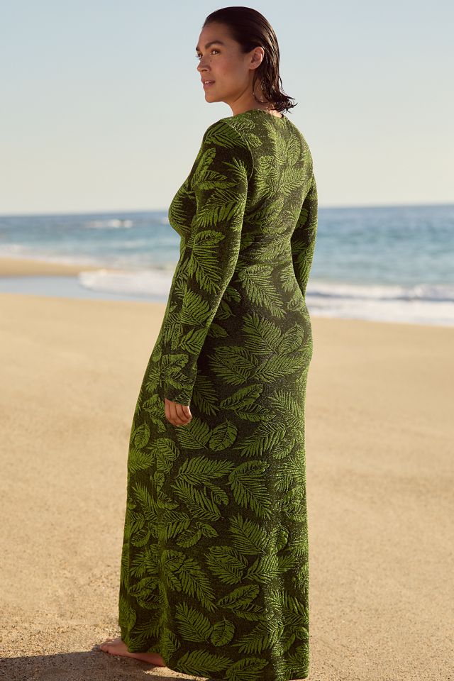 Show Me Your Mumu Plus Lopez Long-Sleeve V-Neck Maxi Dress #1