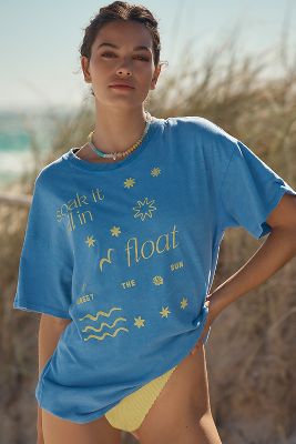 Celandine Boxy Crew-Neck T-Shirt