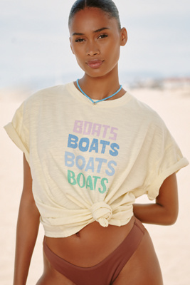 Celandine Boxy Crew-neck Tee