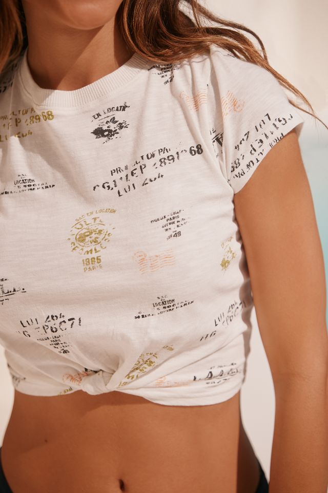 Celandine Twist-Front Crop Baby Tee #2