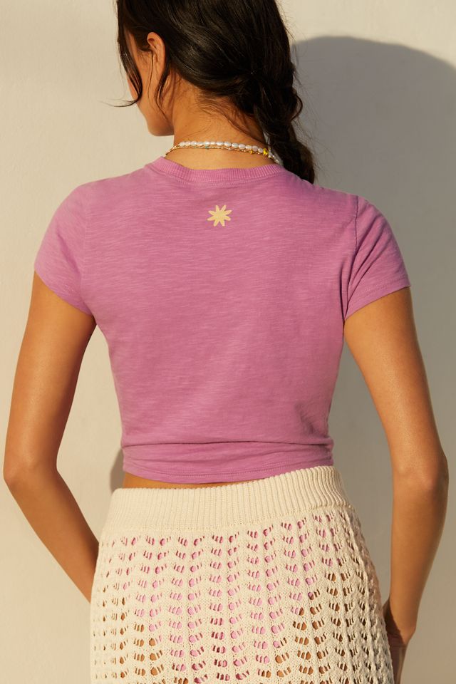 Celandine Mock-Neck Twist Baby Tee #4