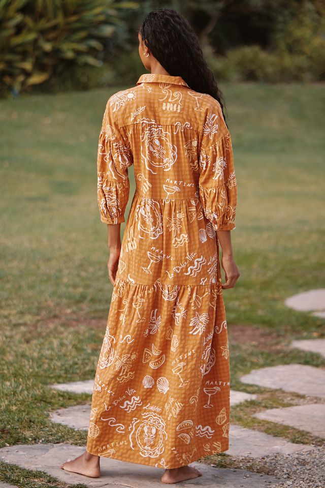 La Robe Chemise Étagée Imprimée Carolita par Celandine #1