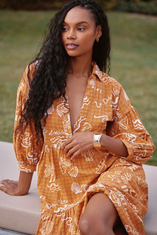 La Robe Chemise Étagée Imprimée Carolita par Celandine #3