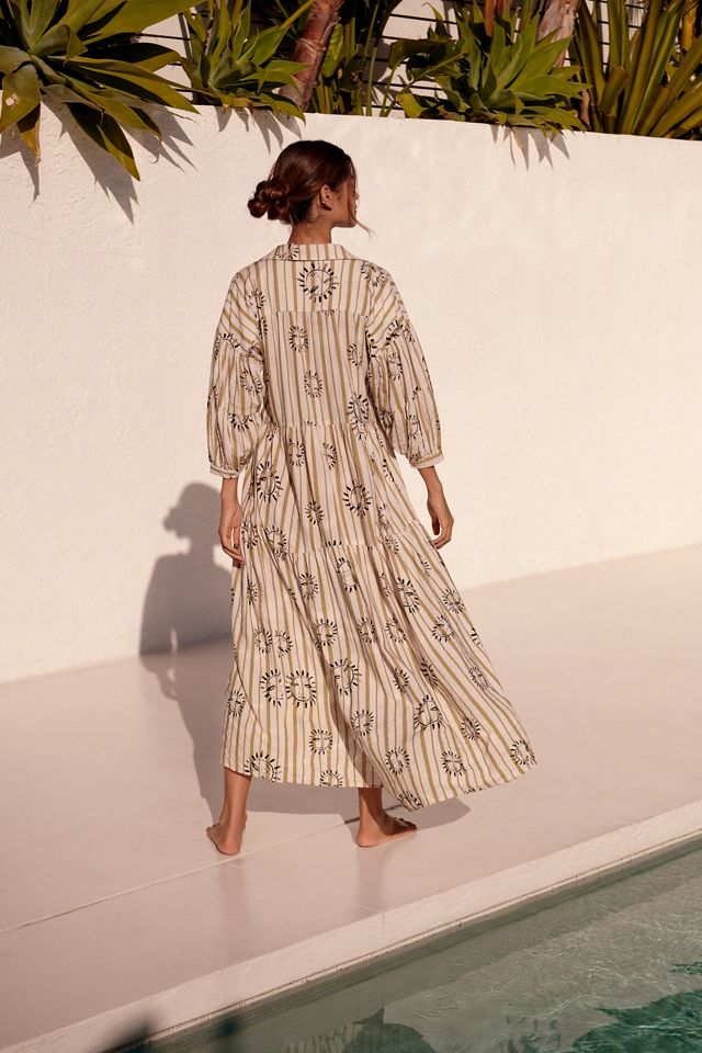 The LouLou Avenue Carolita Printed Tiered Shirt Dress #1