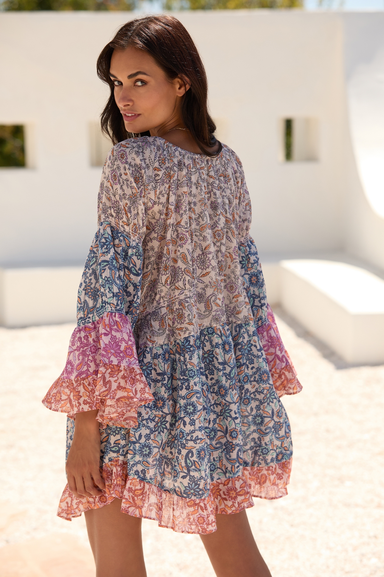 By Anthropologie Boho Cover-Up Tunic Dress