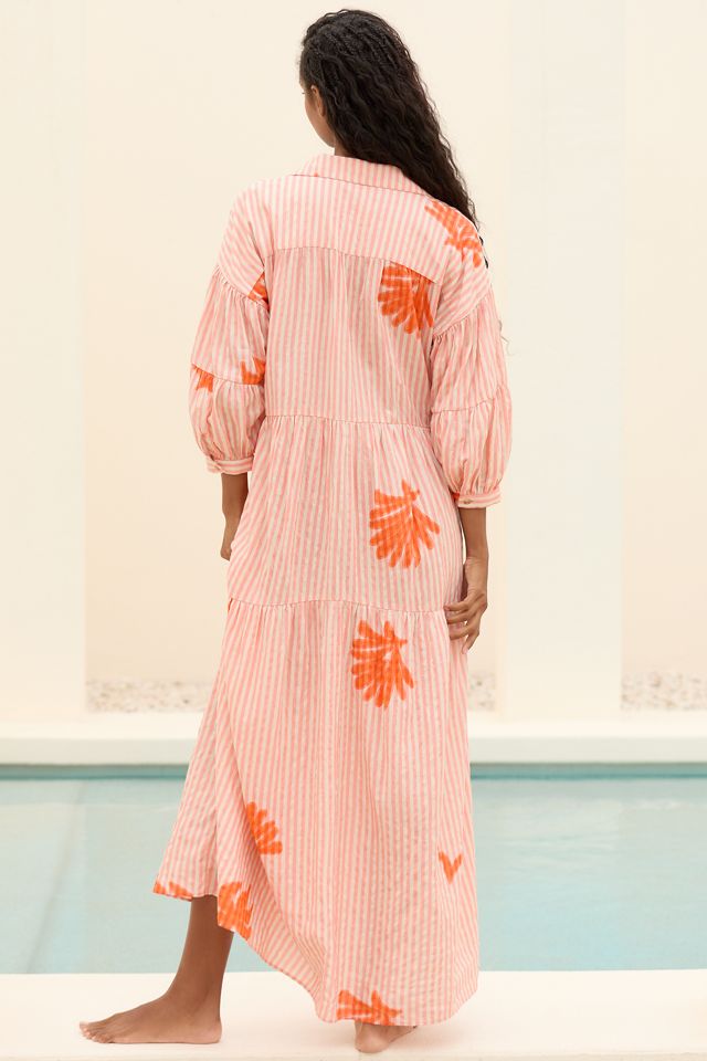 The Carolita Printed Tiered Shirt Dress by Celandine:  Daniella Manini Edition #1