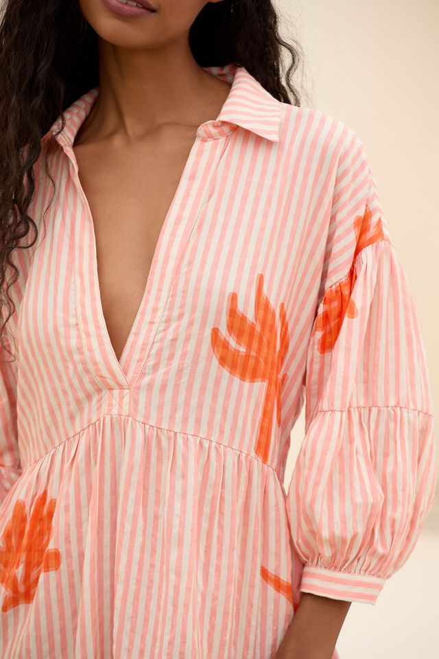 The Carolita Printed Tiered Shirt Dress by Celandine:  Daniella Manini Edition #2