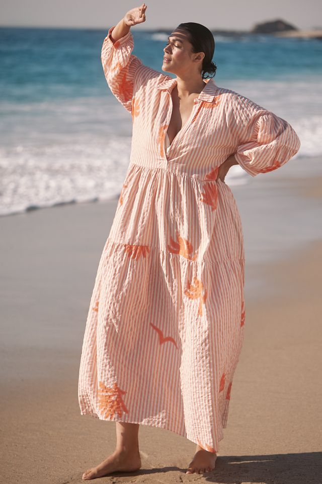 The Carolita Printed Tiered Shirt Dress by Celandine:  Daniella Manini Edition #4