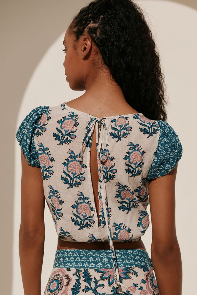 Top Corto Celandine a Maniche Corte con Laccio sul Retro #1