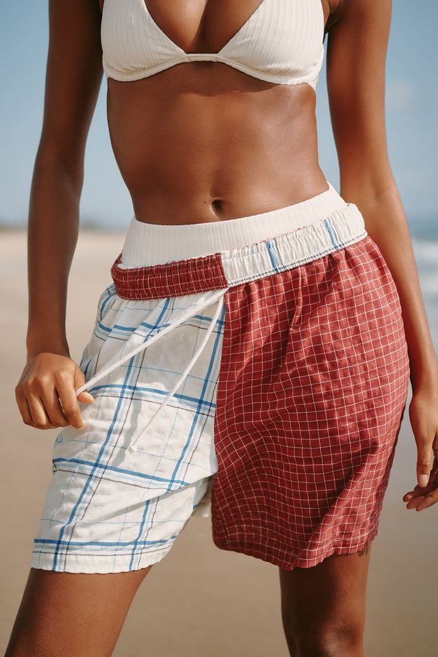 Celandine Patchwork Drawstring Shorts #1