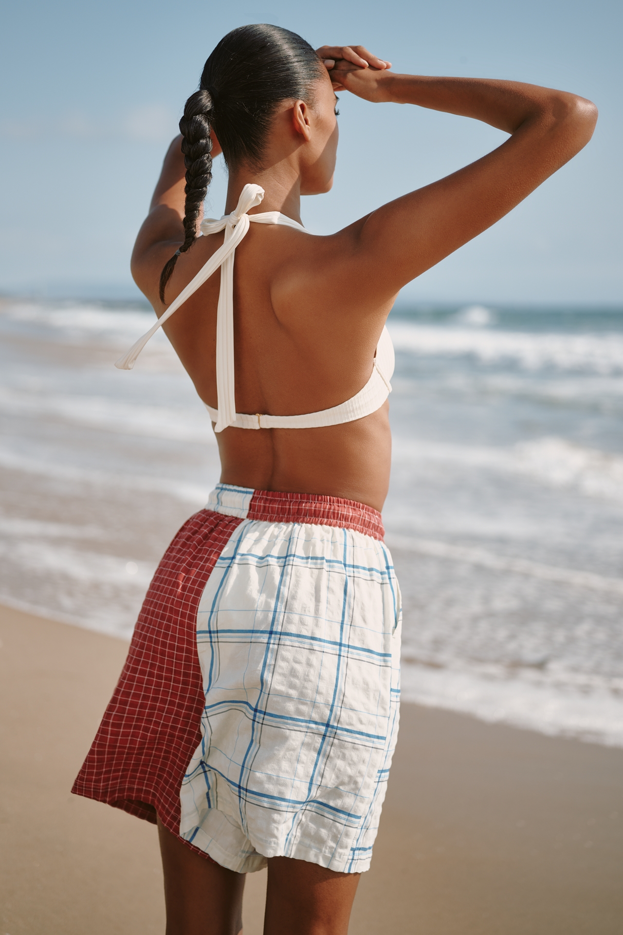 Celandine Patchwork Drawstring Shorts