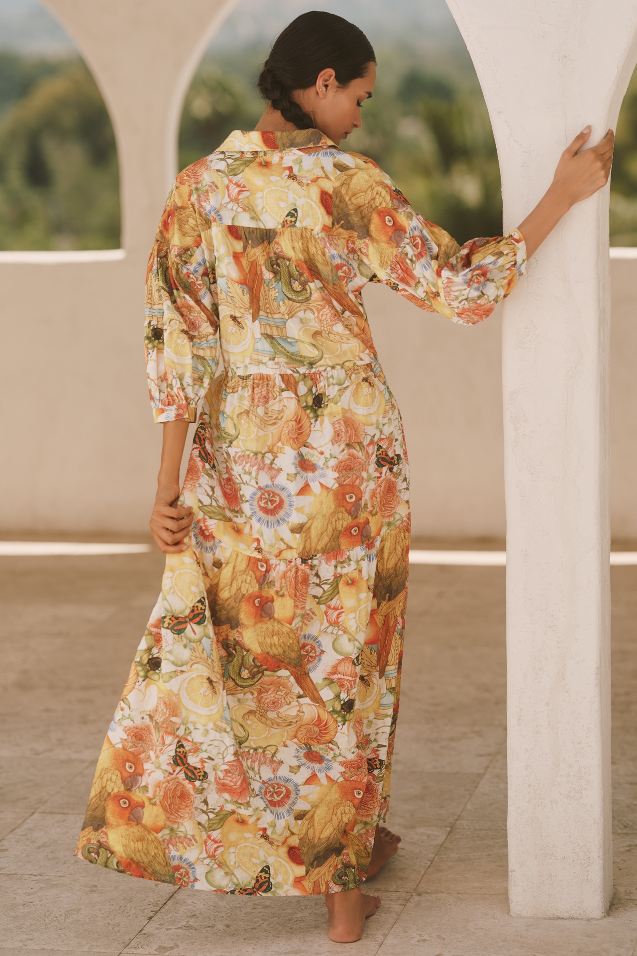 The Carolita Printed Shirt Dress by Emily Carter x Celandine