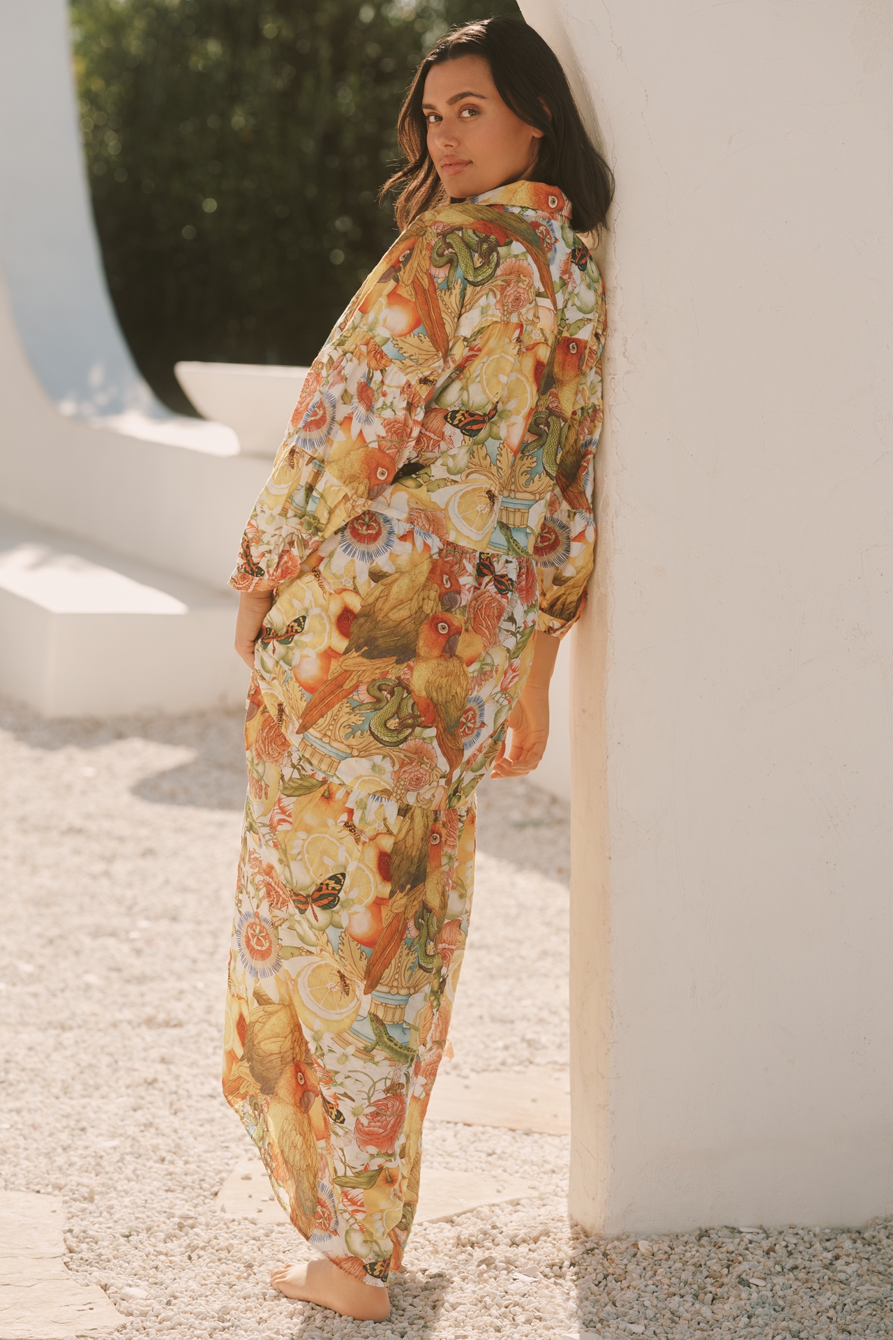 The Carolita Printed Shirt Dress by Emily Carter x Celandine