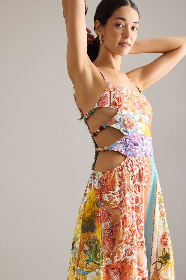 Robe mi-longue sans manches ornée de perles Celandine x Emily Carter #2