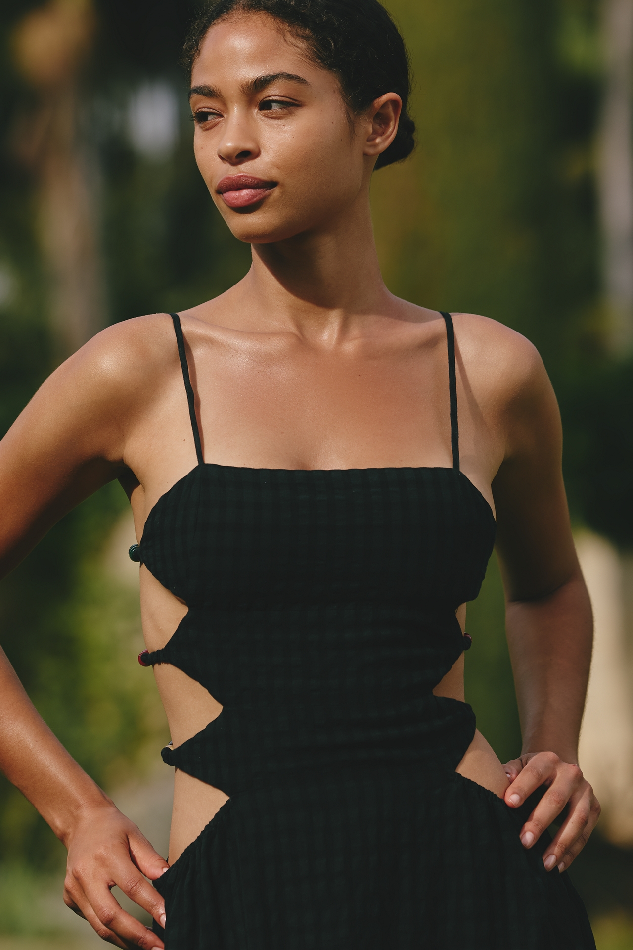 Celandine Sleeveless Beaded Midi Dress