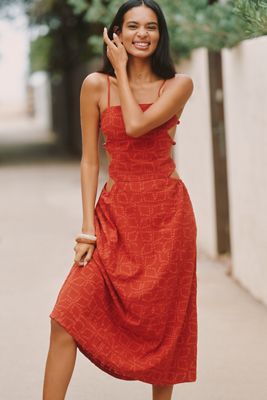 Celandine Rio Batik Cutout Midi Dress