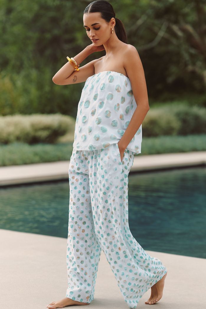 Celandine Printed Wide-Leg Trousers