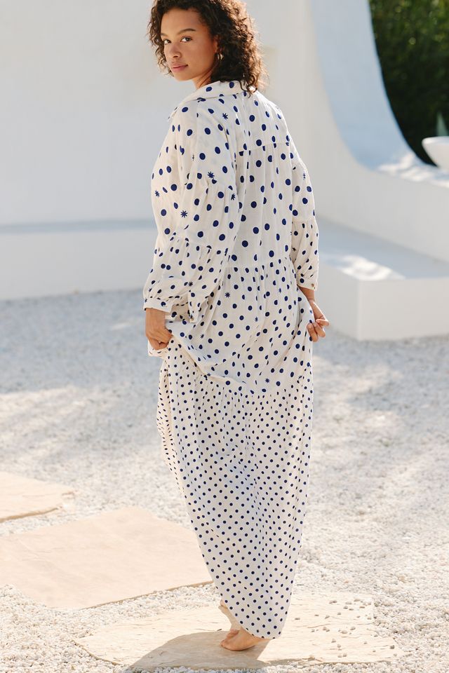Carolita Printed Tiered Shirtdress by Celandine #6