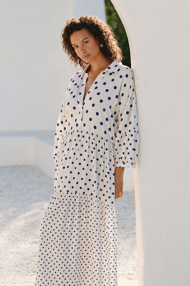 Carolita Printed Tiered Shirtdress by Celandine #4