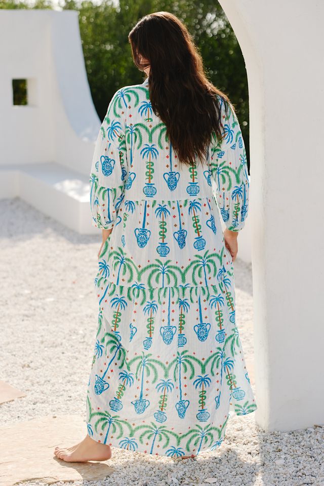 Celandine x Tigre Indigo Carolita Tiered Shirtdress #4