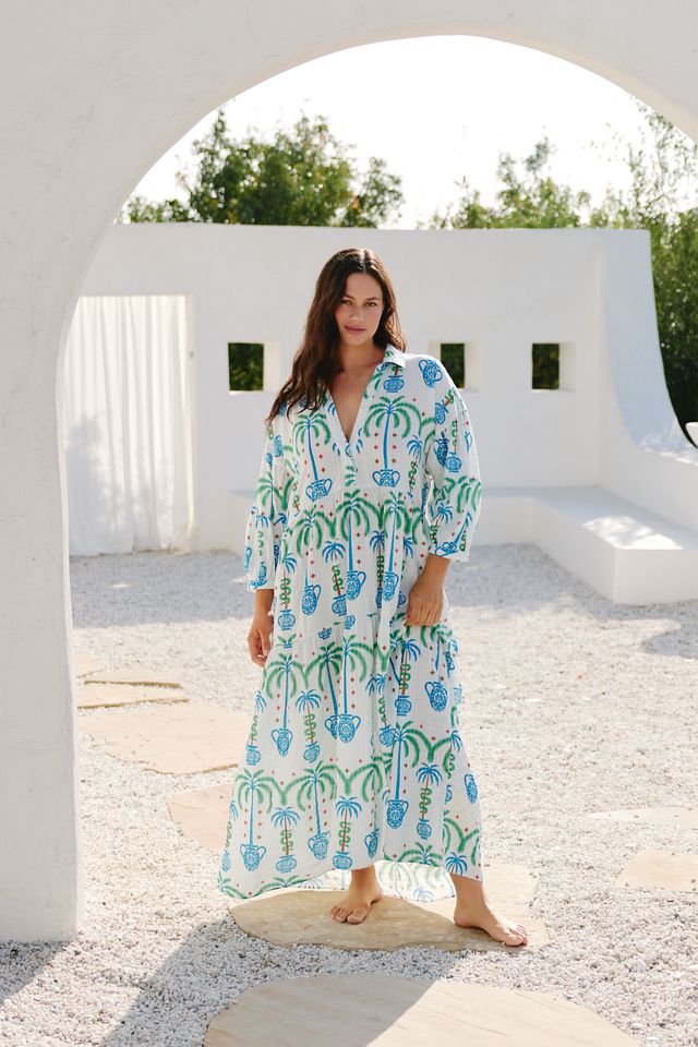 Celandine x Tigre Indigo Carolita Tiered Shirtdress #6