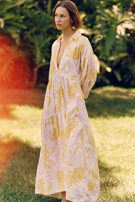 Vestido Camisero Escalonado Carolita Celandine