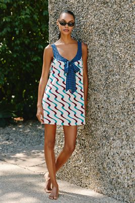Celandine Cabana Babydoll Mini Dress