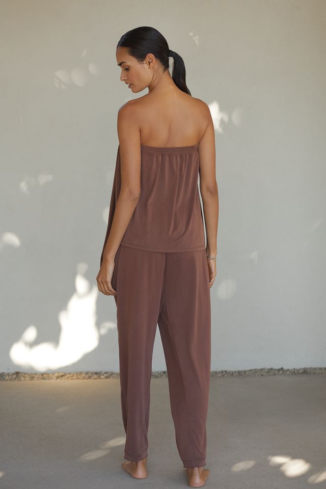 By Anthropologie Strapless Faux-Wrap Top #1