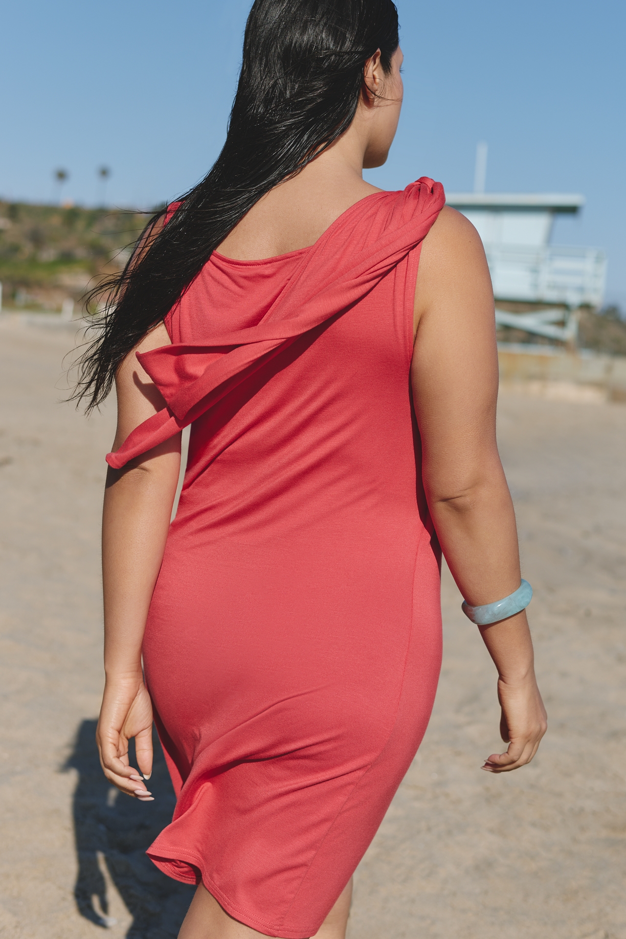Celandine Ruched Slinky Mini Dress