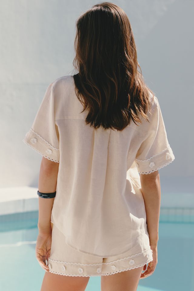 English Factory Linen Buttondown Shirt #1
