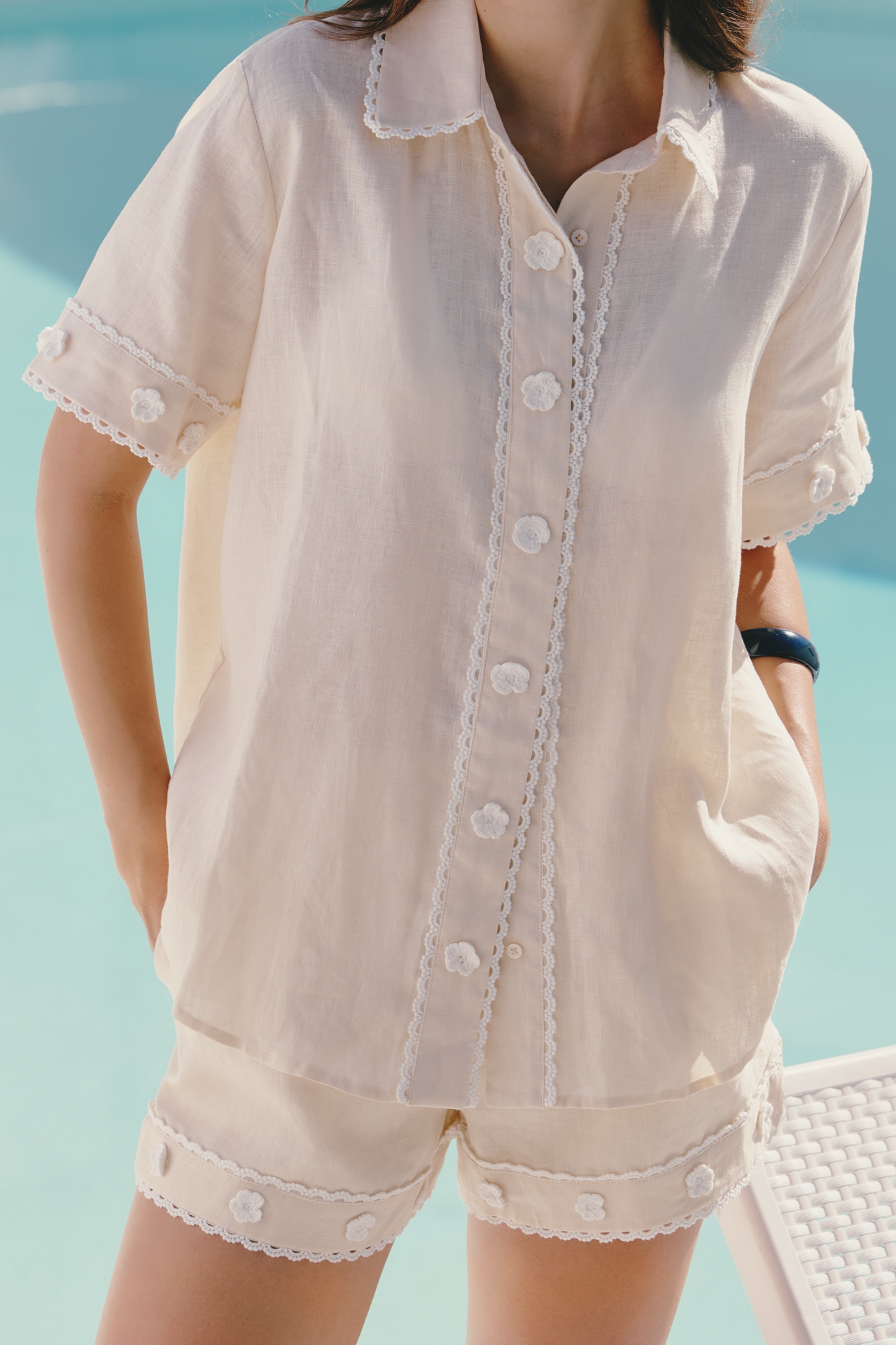 English Factory Linen Buttondown Shirt